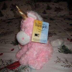 Warm Pals Aromatherapy Plush Pink Unicorn Weighted NWT Heatable Coolable